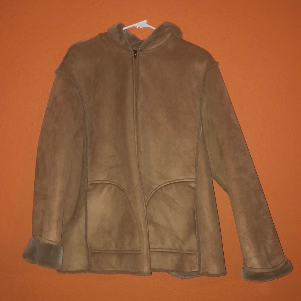 Suede women’s jacket.